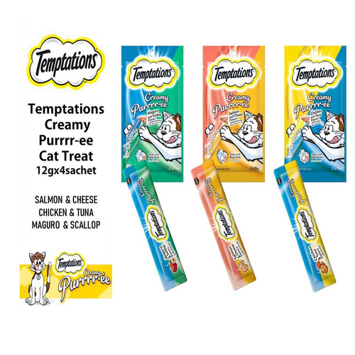 Temptations Creamy Puree (12g x 4) | Paw Lobby