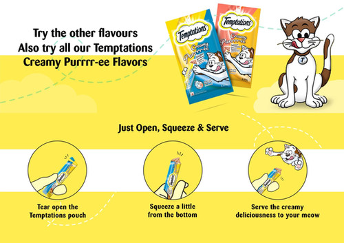 Temptations Creamy Puree (12g x 4) | Paw Lobby