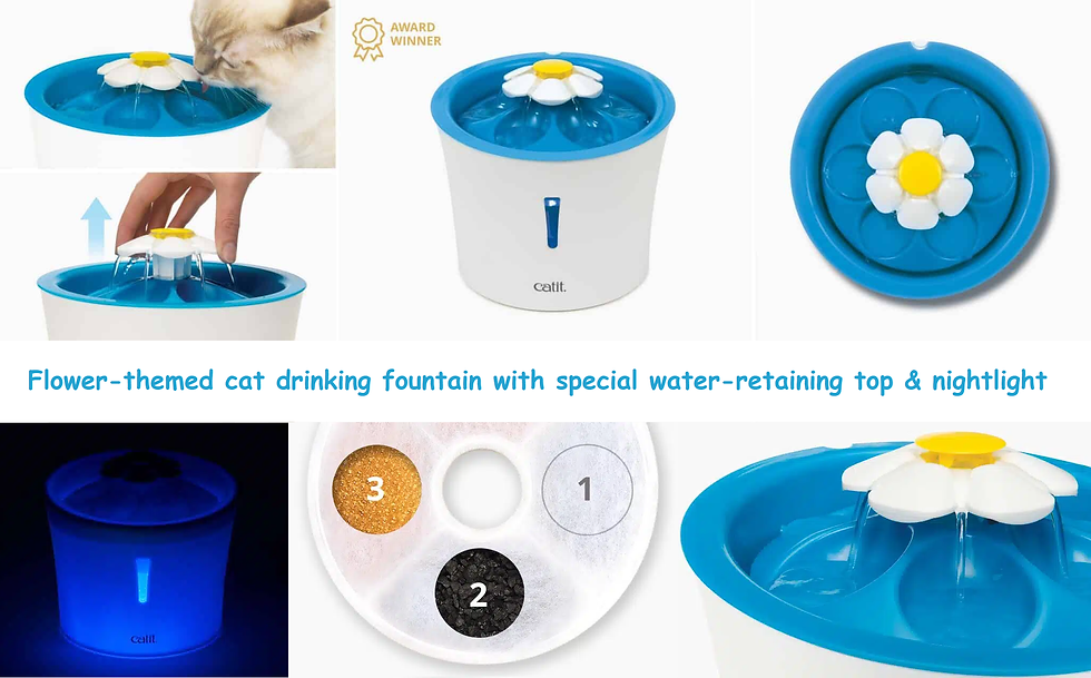 Thumbnail: Catit 2.0 Flower Fountain With LED 3L - #43747