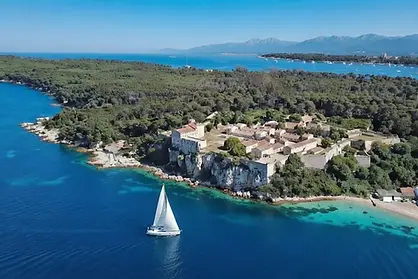Luxury Yacht Charter – Discover Cannes: Stunning views overlooking the beautiful harbor town, the vibrant waterfront, and the coastline - Iles de Lerins.