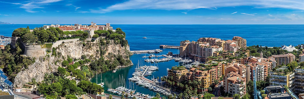 Monaco - Luxury Yacht Charter – Discover Monte Carlo: Stunning views overlooking the beautiful harbor town, the vibrant waterfront, and the coastline.