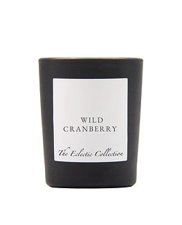 Wild Cranberry Black Candle by The Eclectic Collection