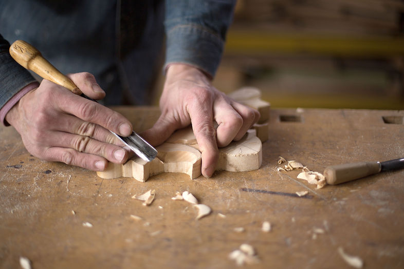 Carpenter Craving in Wood