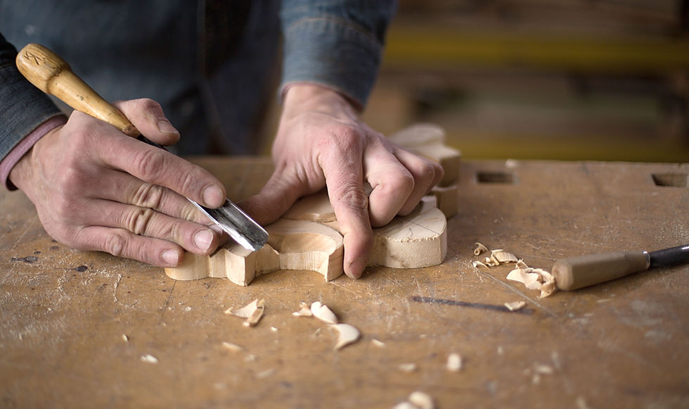 Carpenter Craving in Wood