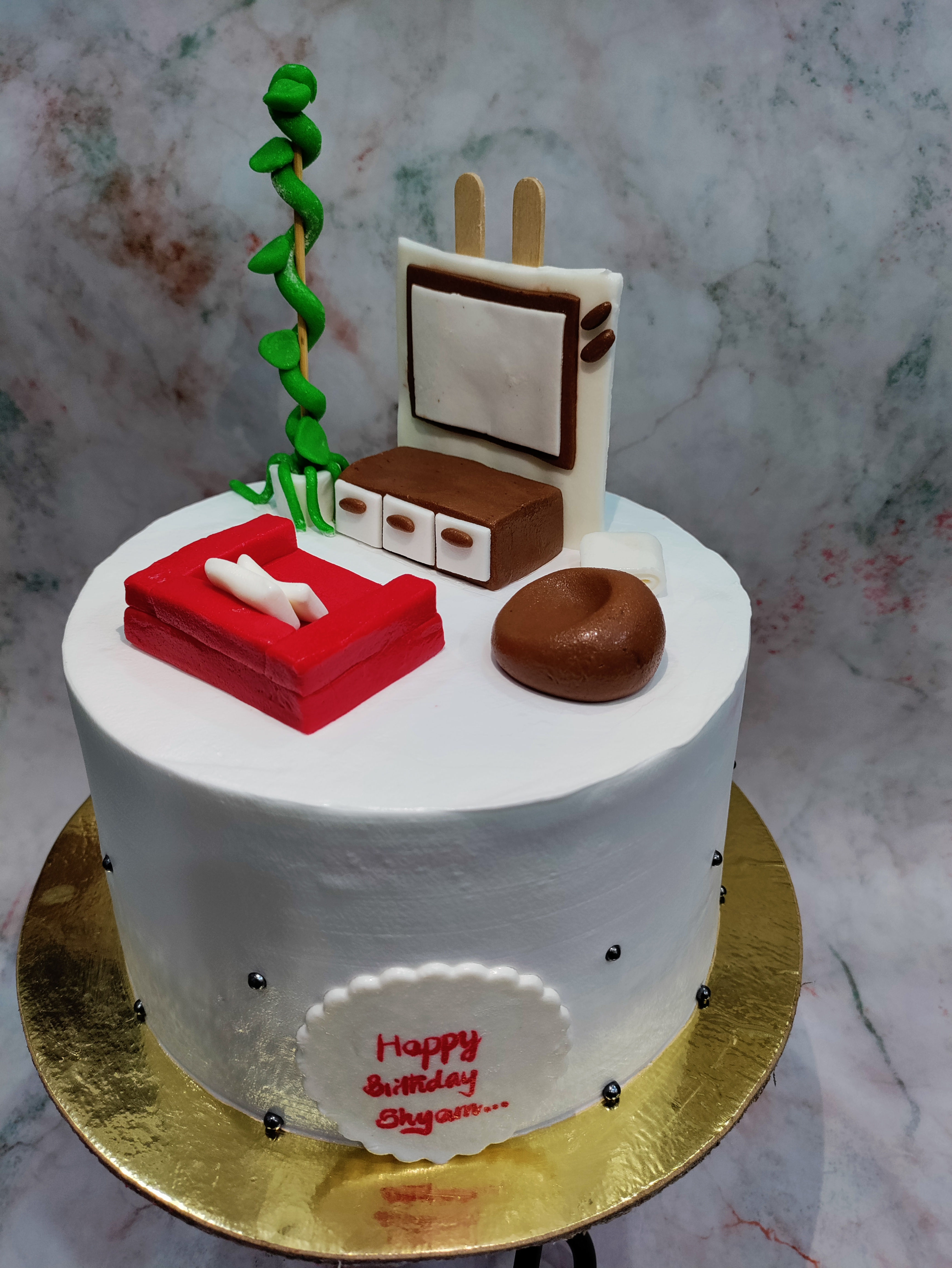 Interior design theme cake