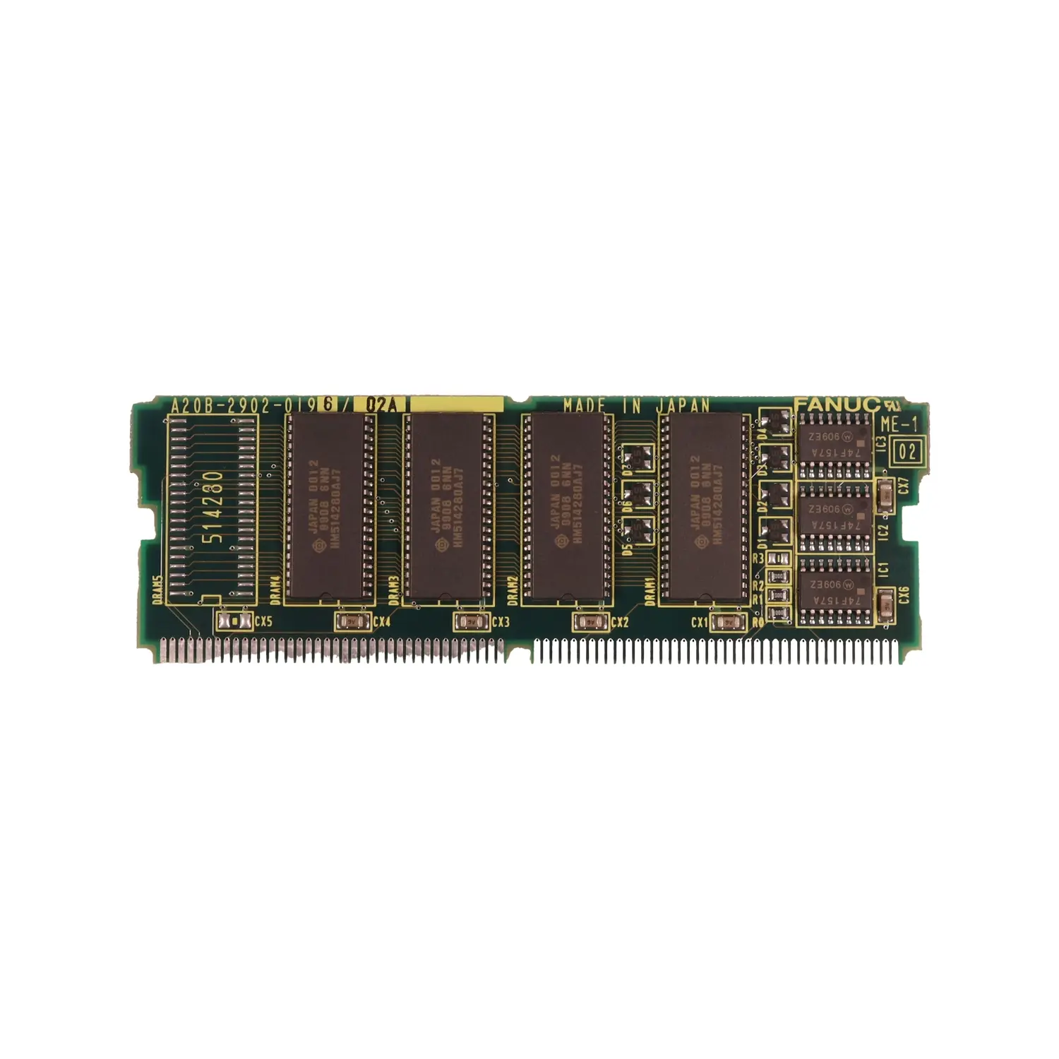 A20B-2902-0196 FANUC 21-B DRAM MODULE önden görünüm
