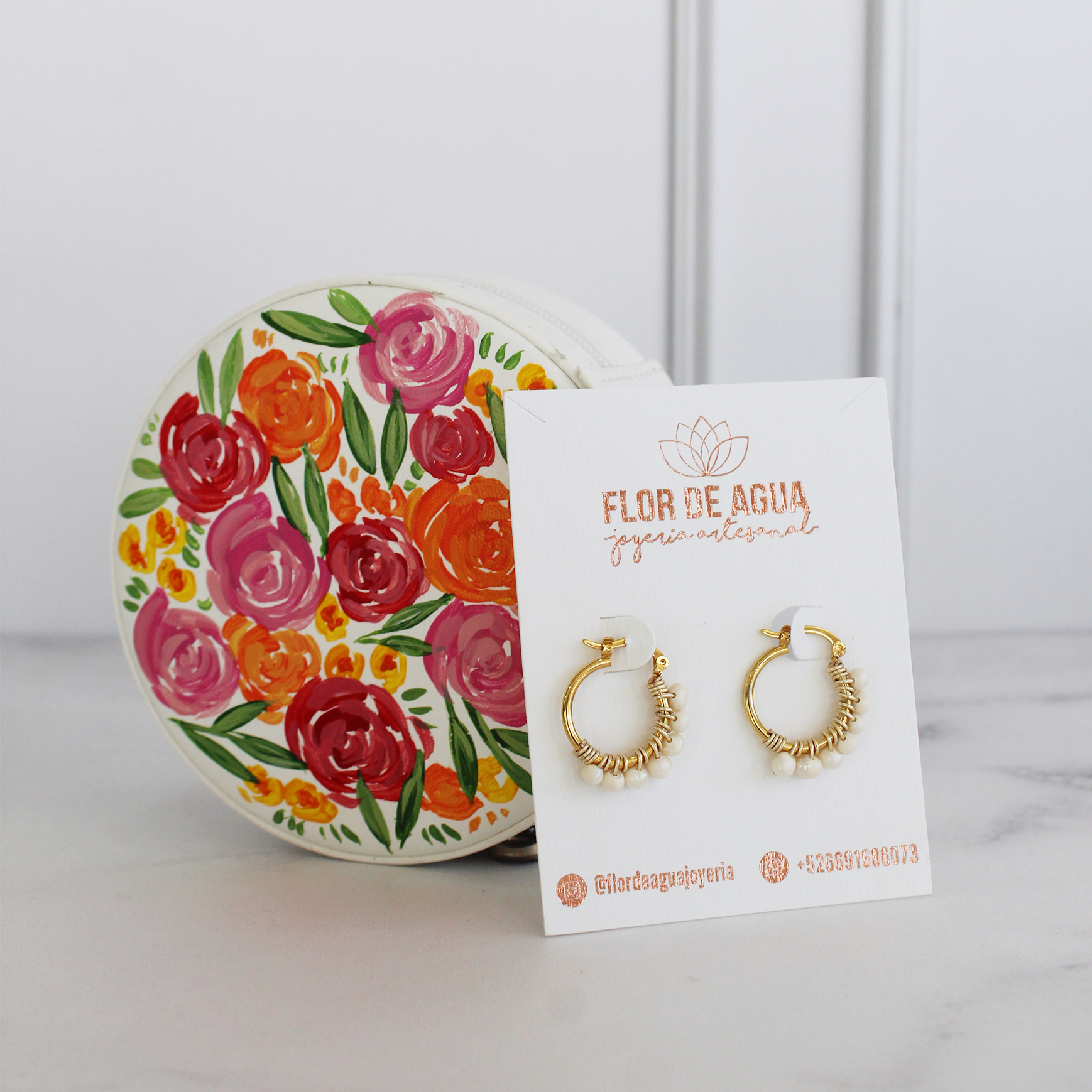 Joyero Florales +Arracadas