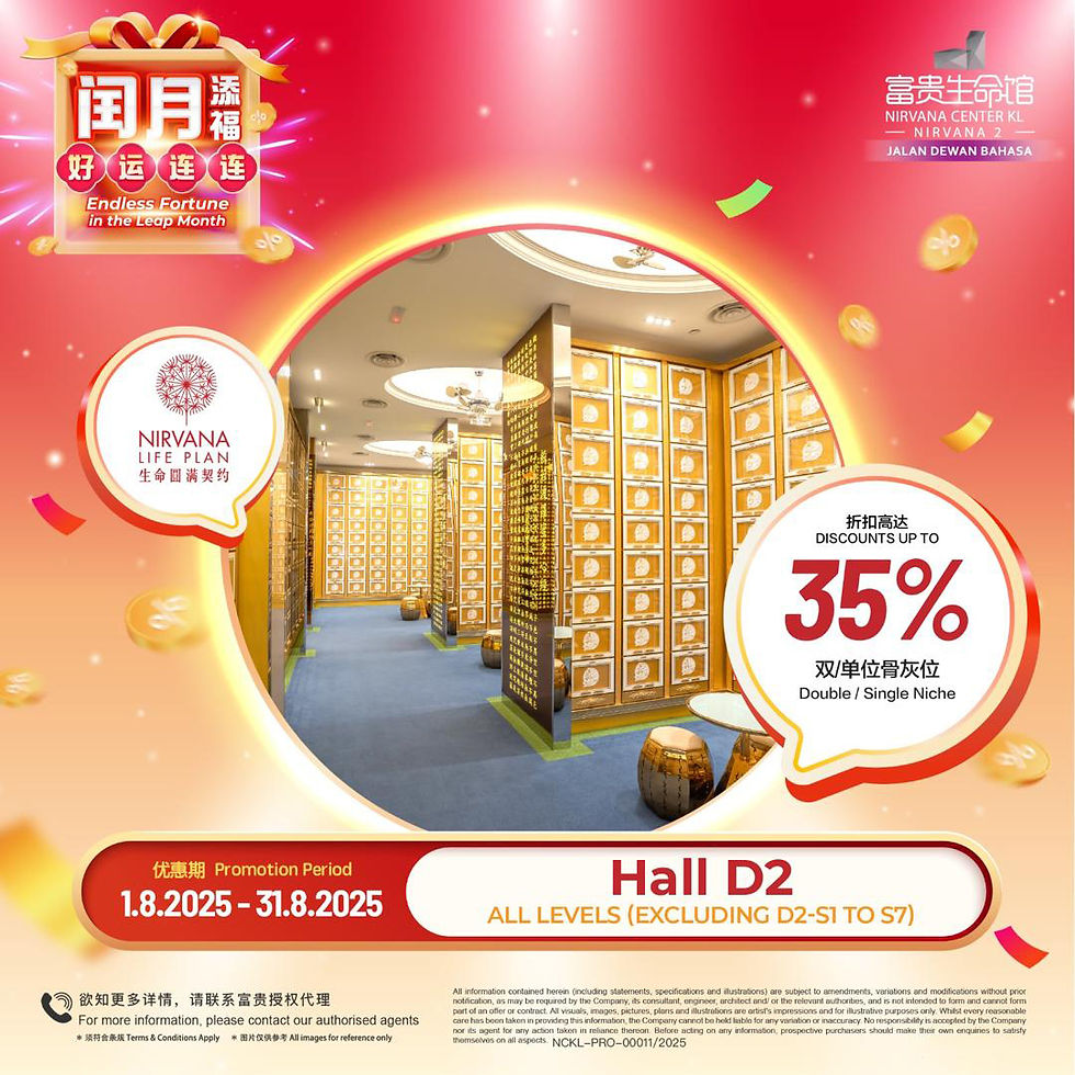 Nirvana KL Columbarium Promotion up to 35%