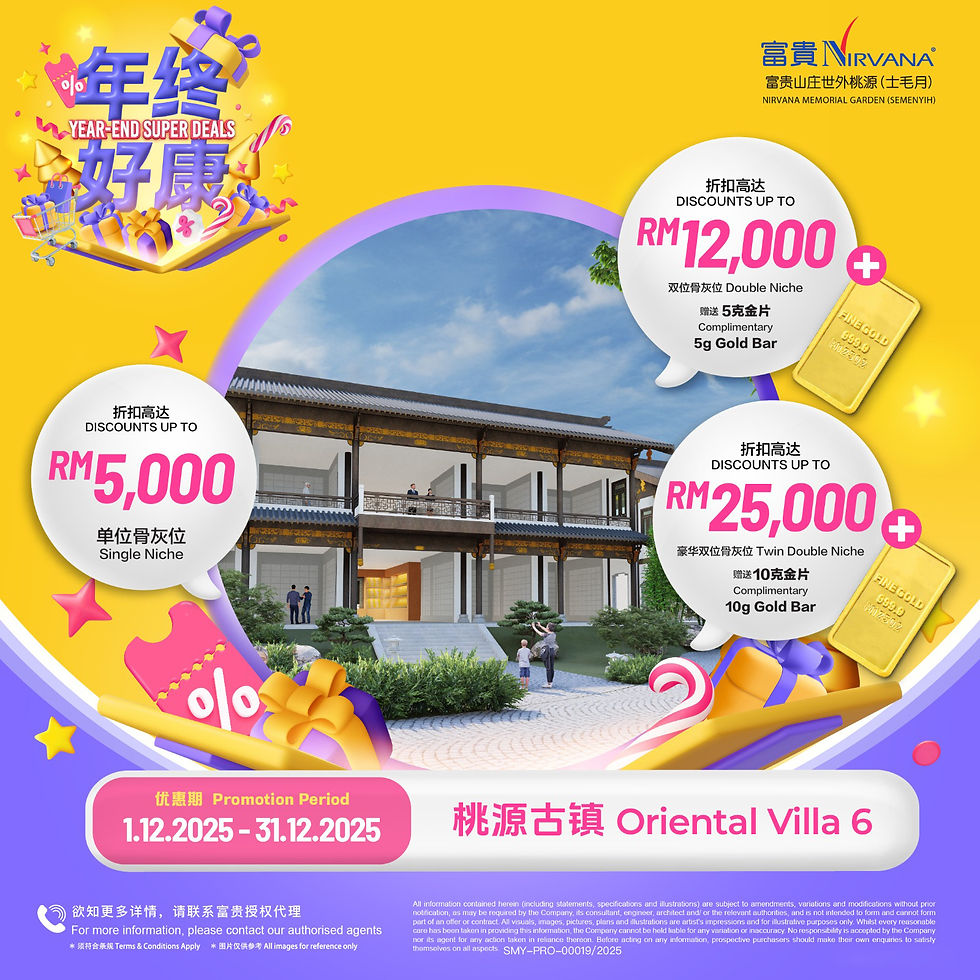 Nirvana Semenyih Columbarium Promotions Up To RM25K