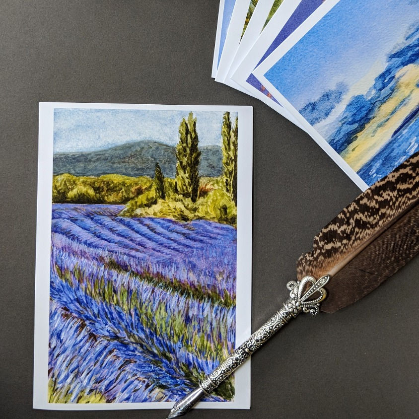 Thumbnail: Landscape greeting card set