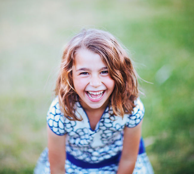 Laughing Child Outdoors