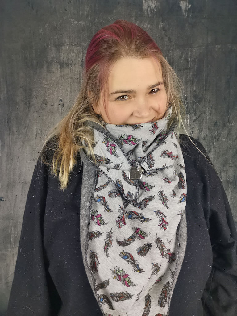 Wickelschal - Dreiecksschal - Alpenfleece