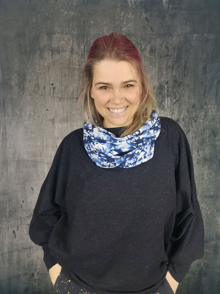 Miniaturbild: Baumwoll Loopschal 03 - gemustert