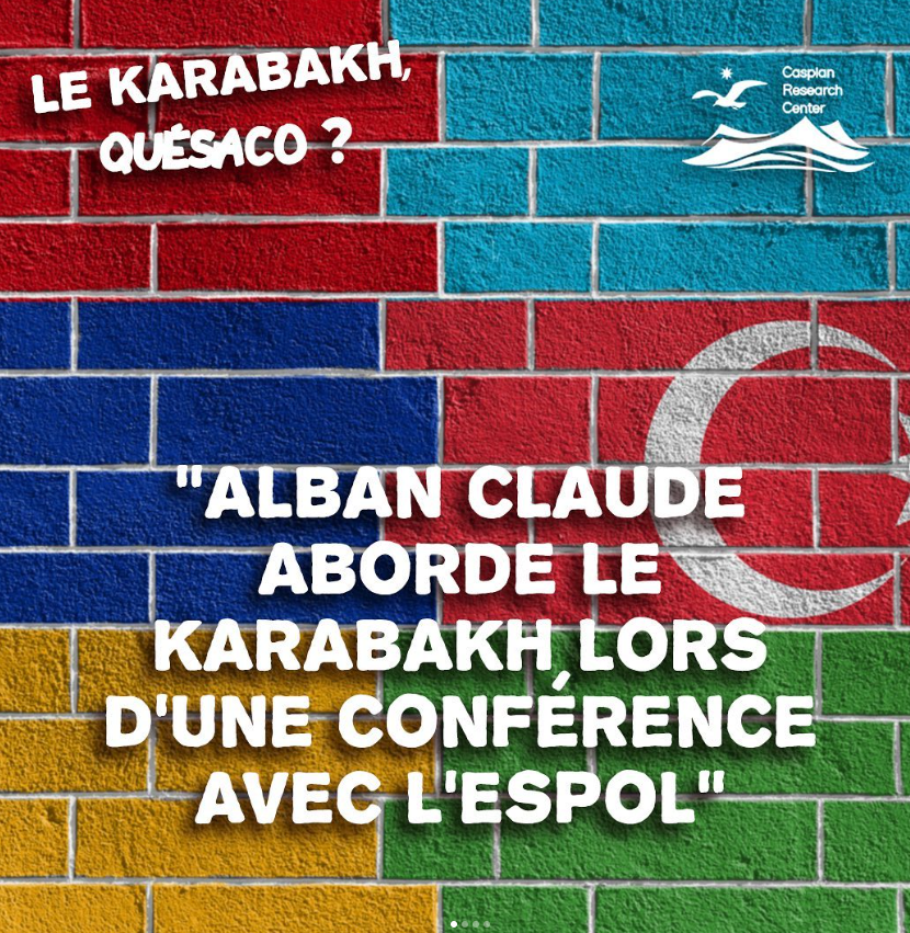 On Friday, October 21st, the Caspian Research Center co-organized, together with the associations ESPOL Défense and à vos bancs of ESPOL Lille (European School of Political and Social Sciences), a videoconference that was broadcast live on Instagram. The theme was the conflict between Azerbaijan and Armenia and its consequences.