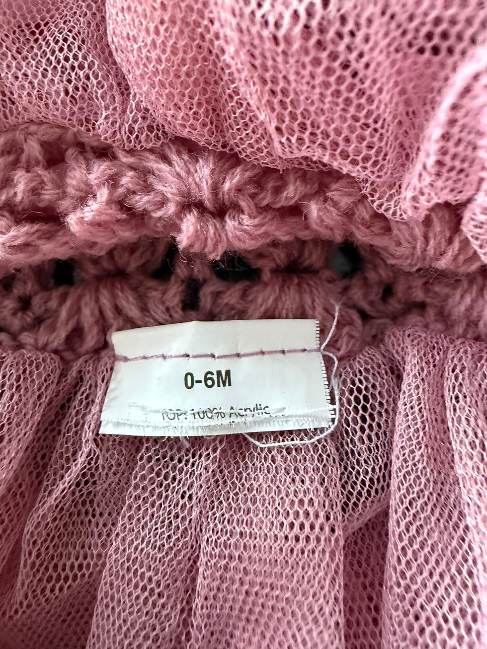 Miniature : Robe tutu rose pour bébé – 0-6 mois