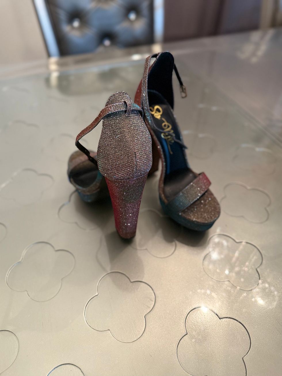 Miniature : Sandales à talons scintillantes – So Me – Taille 7.5