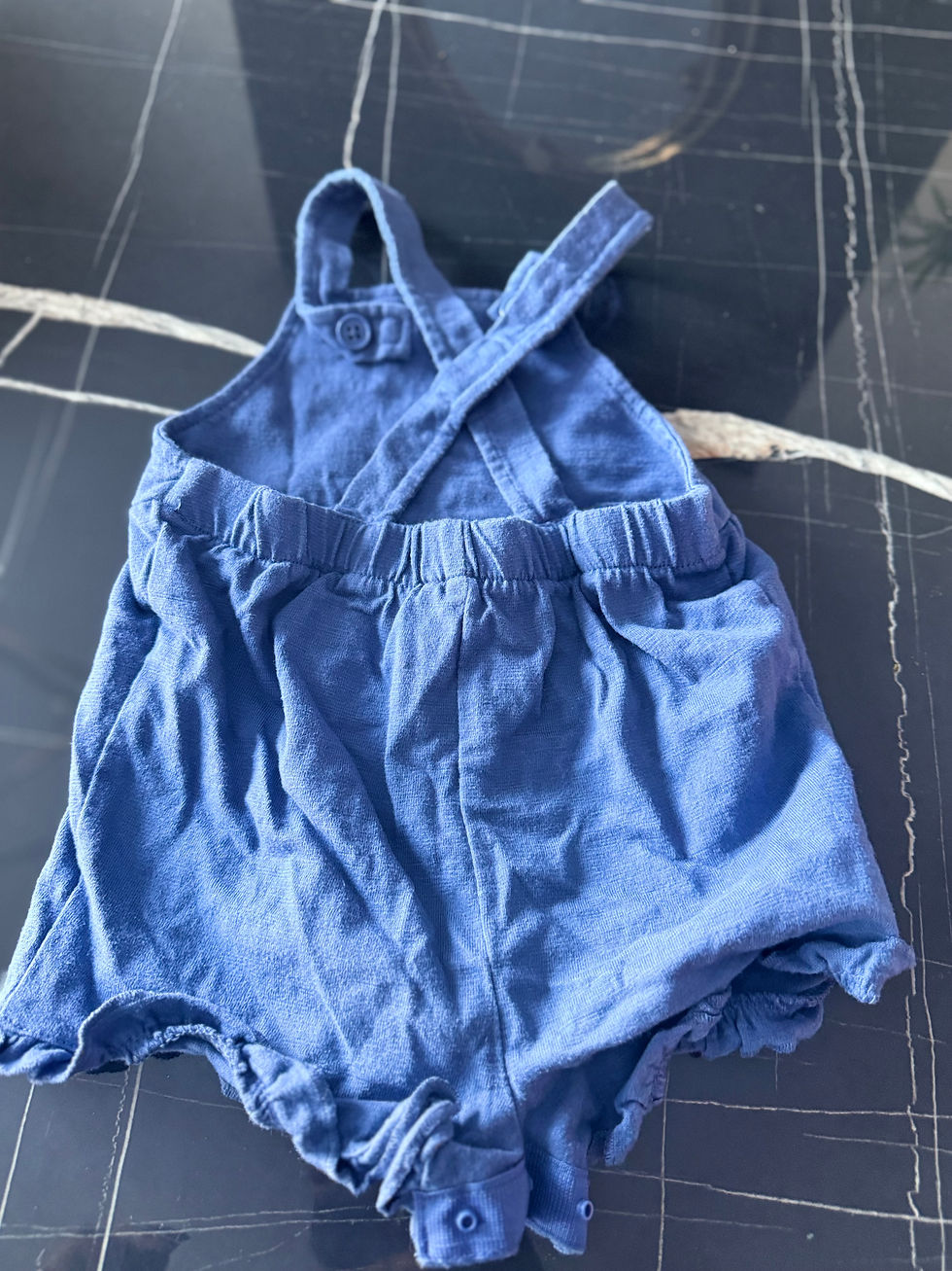 Miniature : Barboteuse bébé bleue avec soleil – Pekkle (9 mois)