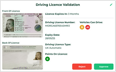 Driving Licence Validation