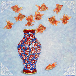 Fish ikebana