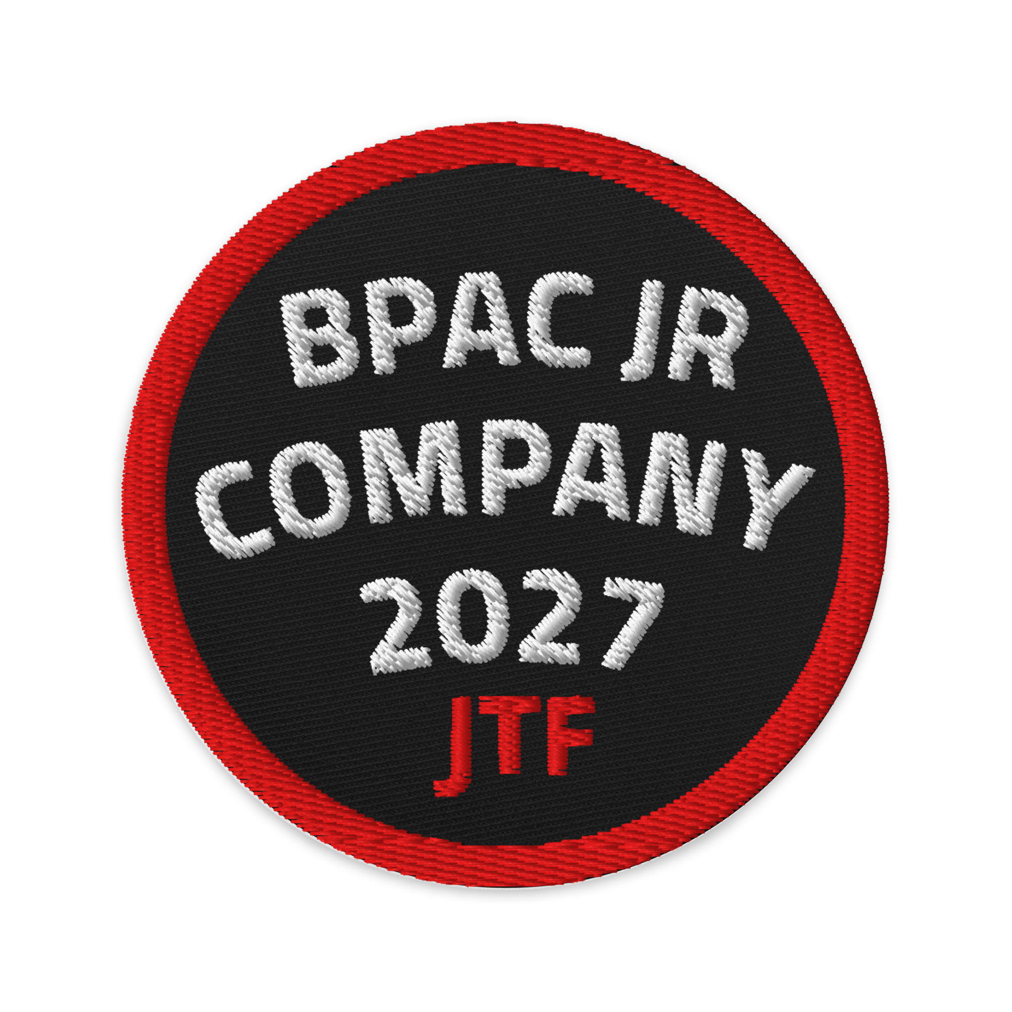 "BPAC JR Company 2027" Embroidered Patch