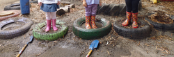 Muddy puddles