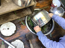 Pouring and transferring