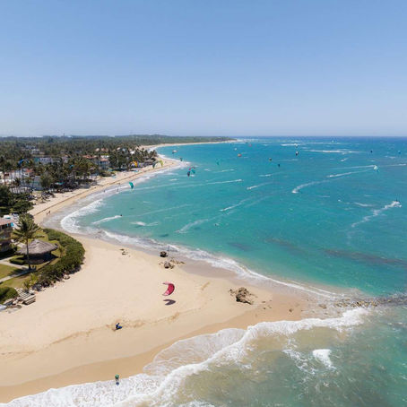 Cabarete is all about water sports being surfing and kiteboarding the main attraction