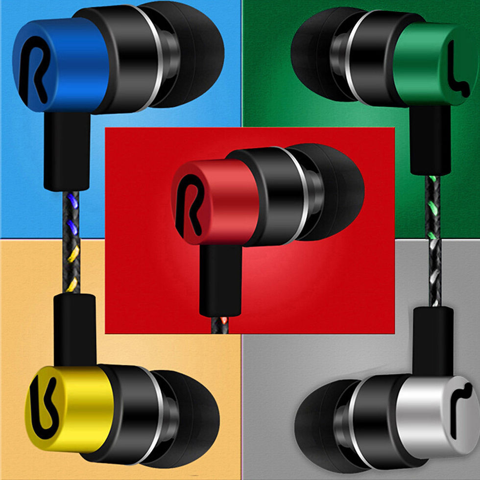 Miniatura: 3.5mm In-Ear Wired Headphone 2 Basic Box Bass Stereo Earbuds Mobile Headphone No