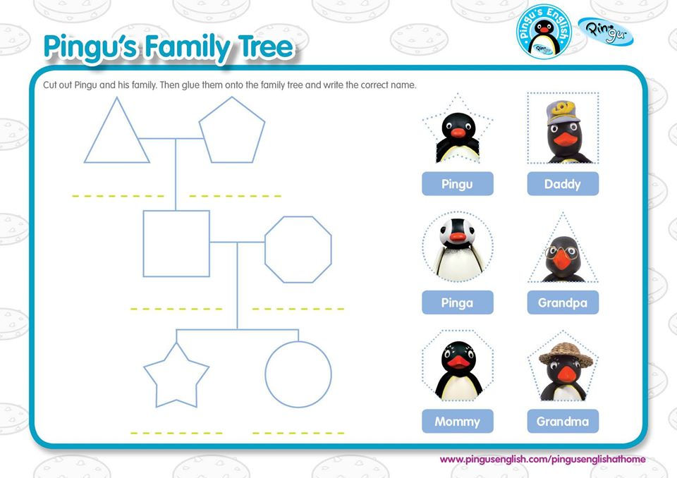Worksheet 8: Pingu’s Family Tree