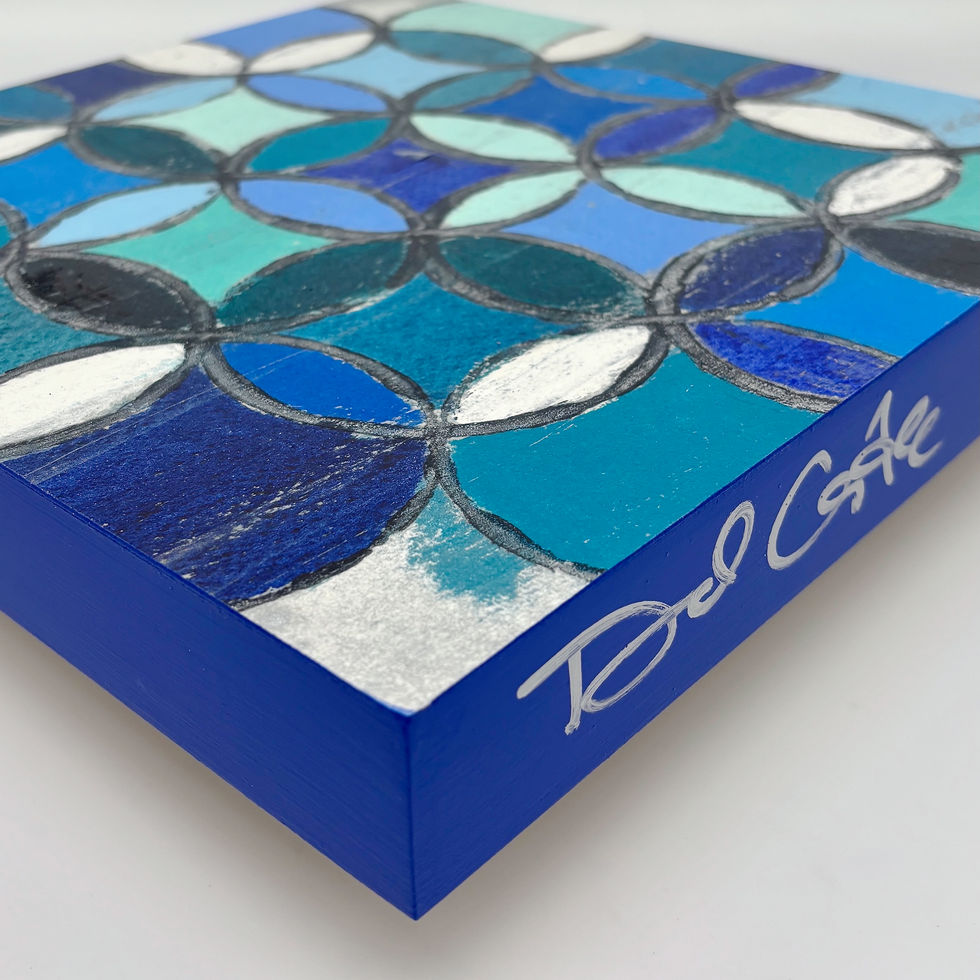 Set Diagram in Blues and Teals (detail)