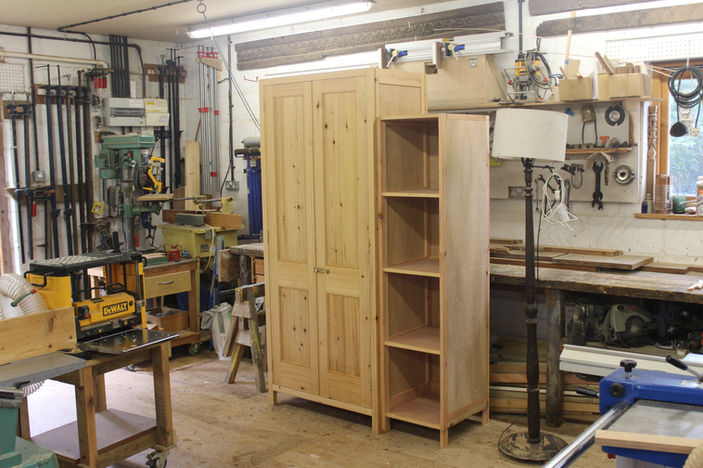 Wardrobe and Shelves