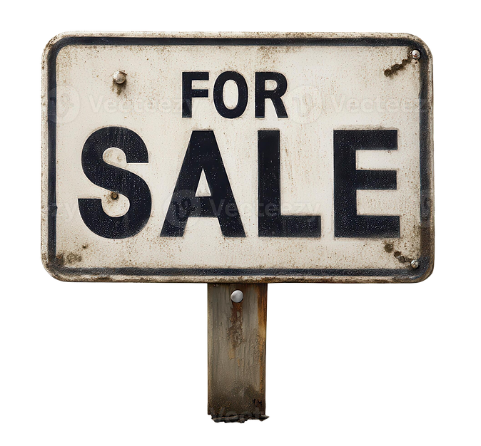 vintage-for-sale-sign-on-a-metal-post-di