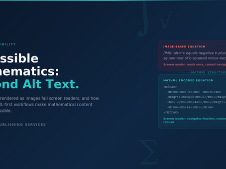 Accessible Mathematics: Why Alt Text Is Justthe Beginning