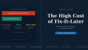 The High Cost of the "Fix-It-Later" Mindset:Why Remediation is Draining Your Editorial Budget