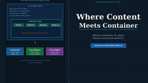 Where Content Meets Container: Website Remediation for Digital Libraries and Journal Platforms