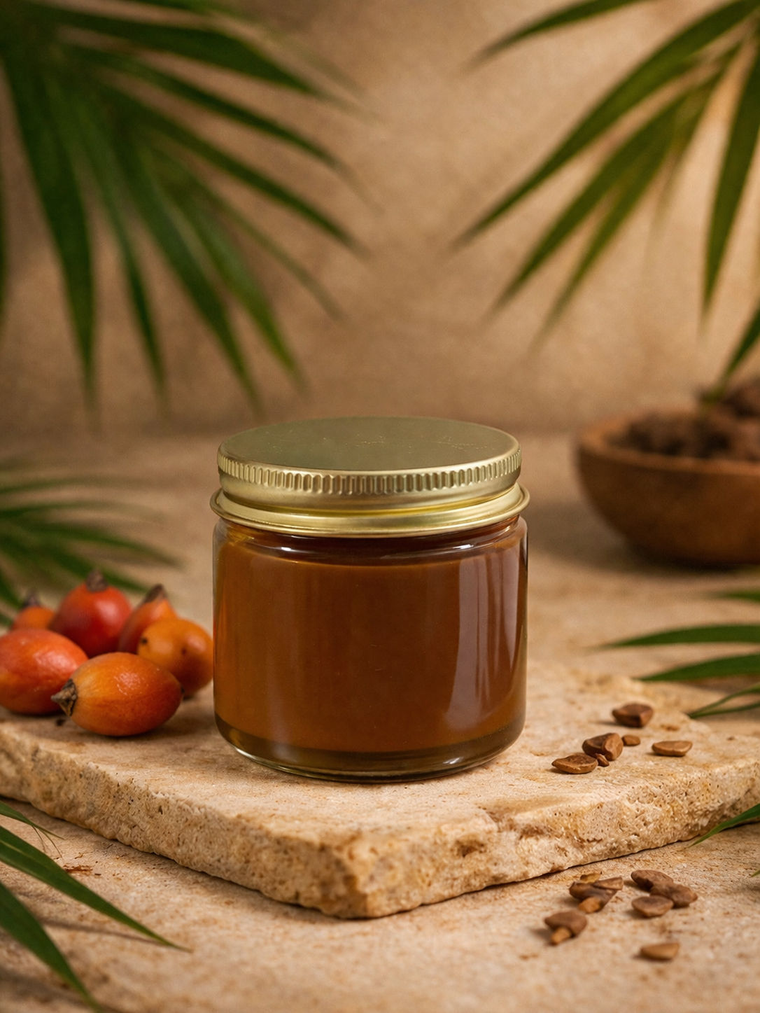 2 oz Glass Jar of Batana Oil no label