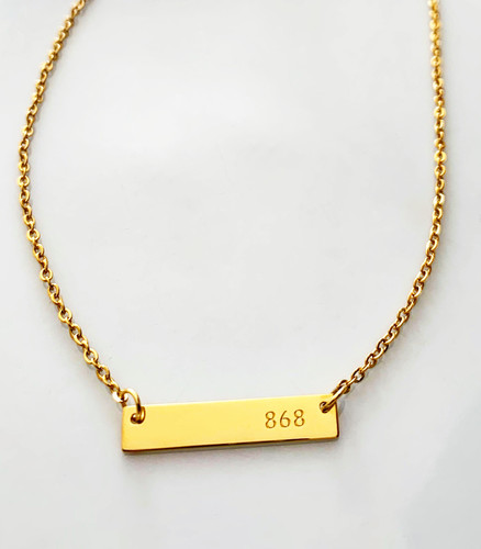 868 PLATE NECKLACE