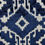 Thumbnail: Navy, Ikat cut velvet