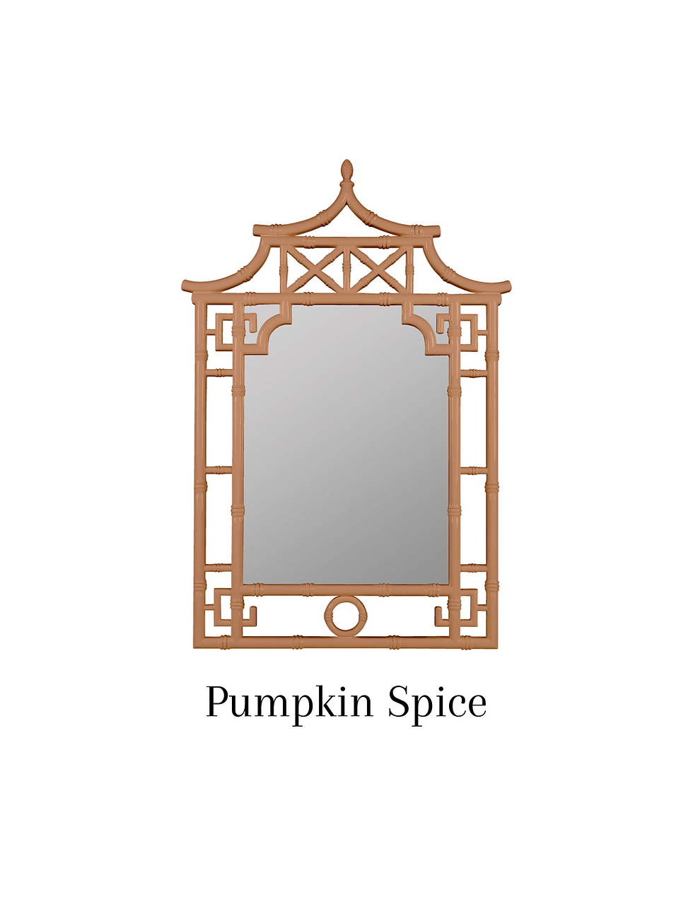 Thumbnail: Bamboo Chinoiserie Pagoda Mirror