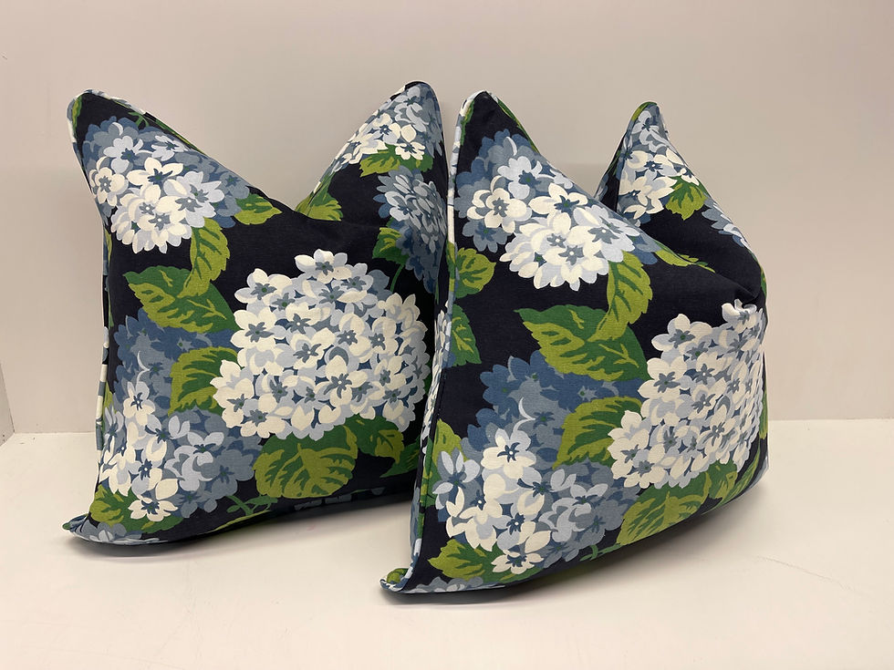 Thumbnail: Summer Wind Navy Pillow Cover