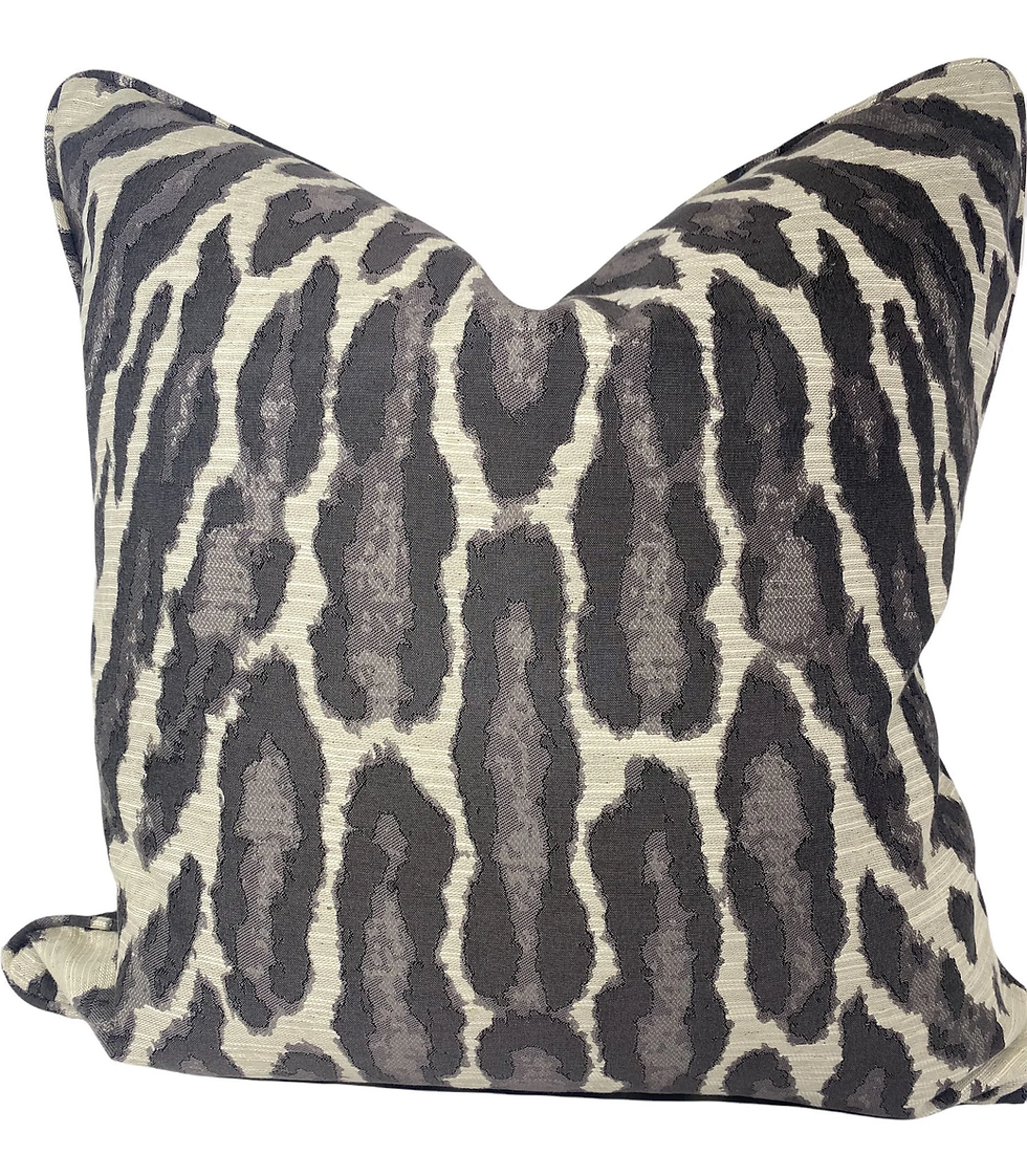 Ocelot Gray Pillow Cover