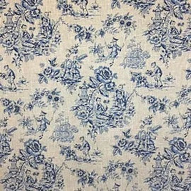 Indigo Asian Toile