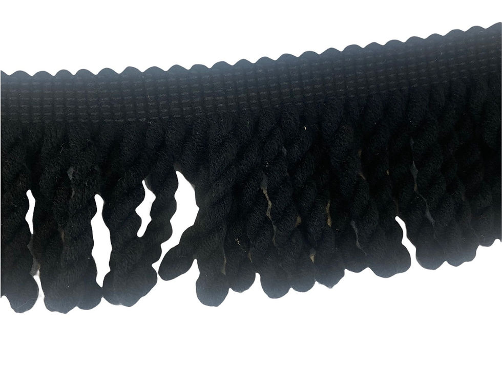 Black on Black Bullion Trim