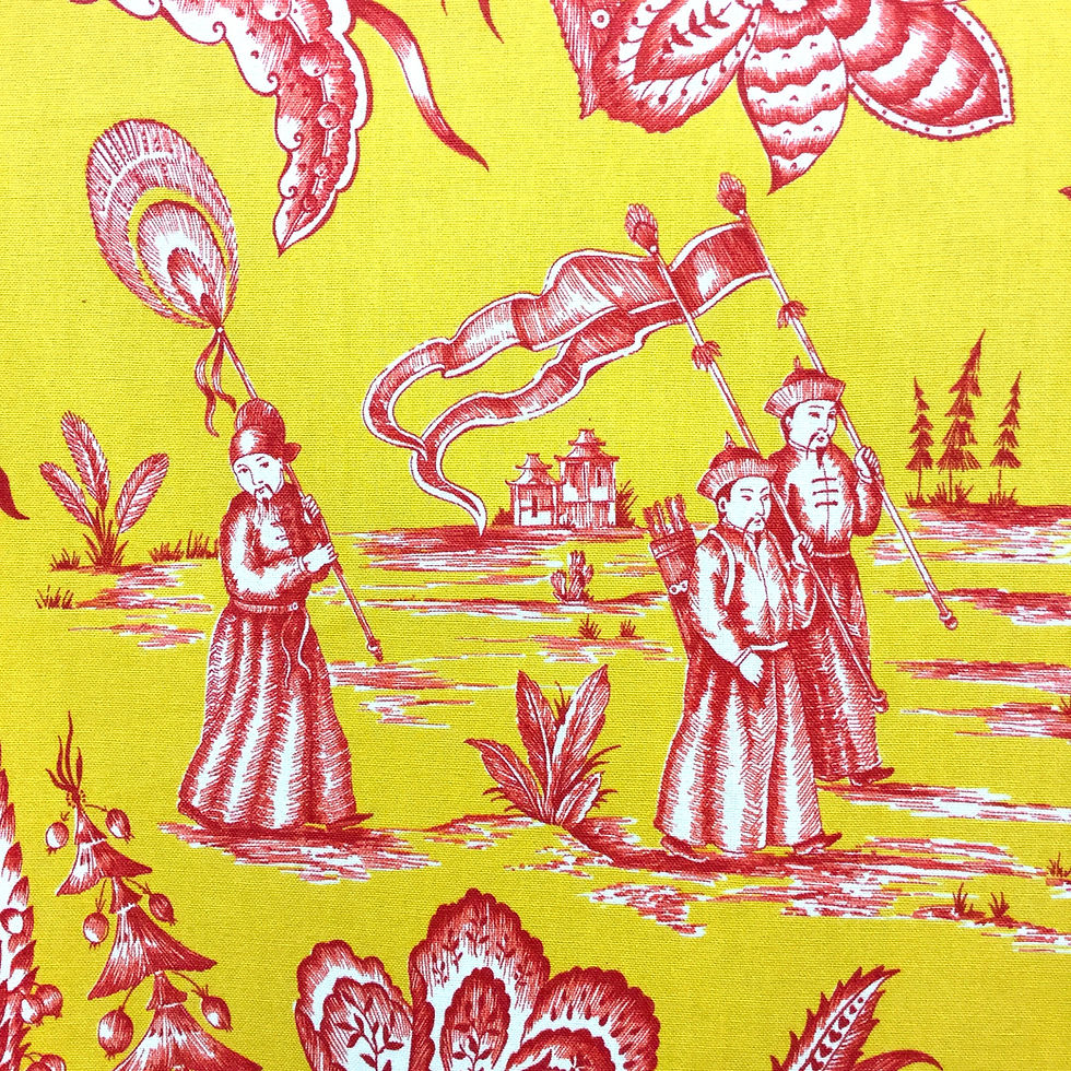 Thumbnail: Red and Yellow Oriental Toile