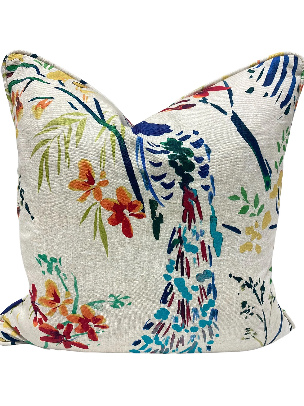 Thumbnail: Bird Tail Feathers Jewel Pillow Cover