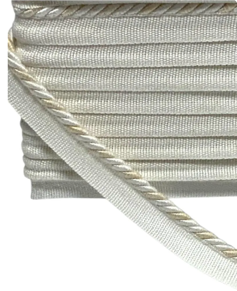 Thumbnail: Cotton Cream Lip Cord By The Yard - Pillow Edging - Home Decor Trim