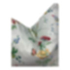 Thumbnail: Chickadee Floral Sky Self welt pillow cover