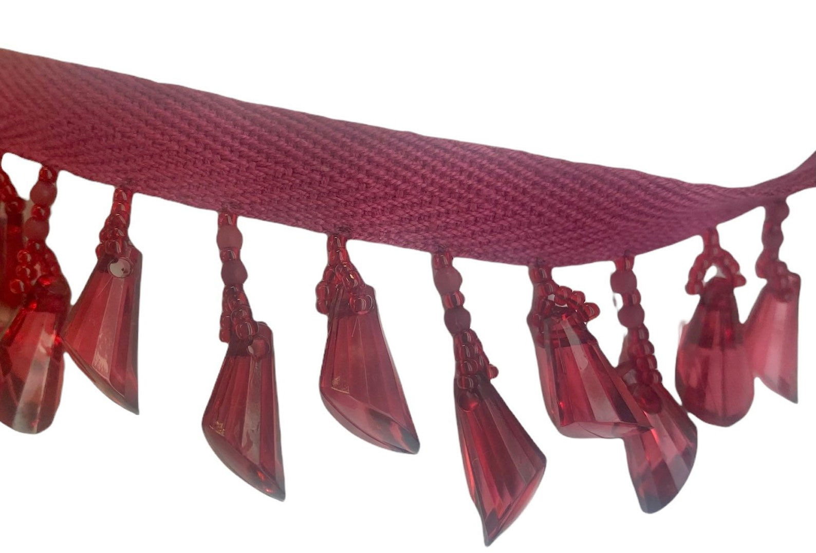 Strawberry Pink Cone Tassel Trim