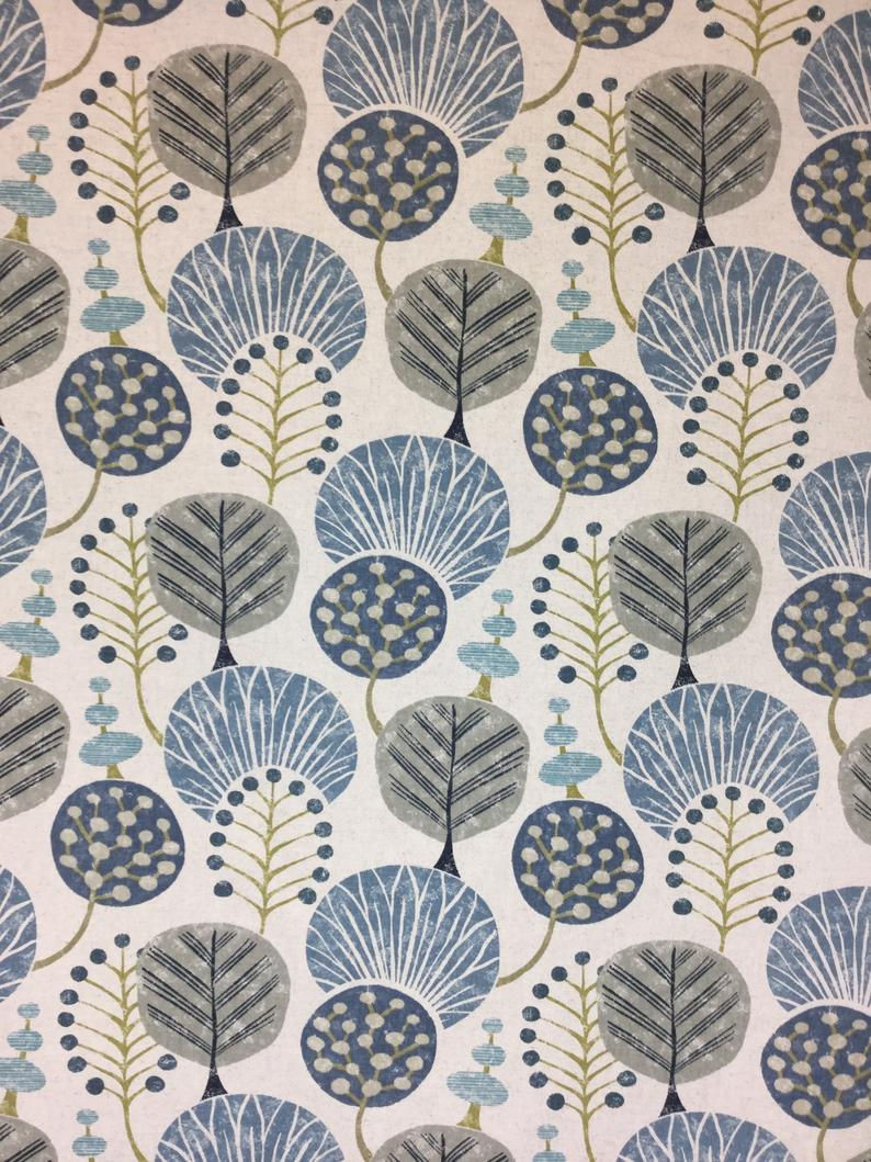 Thumbnail: Tree Whimsey - Tree Upholstery Fabric