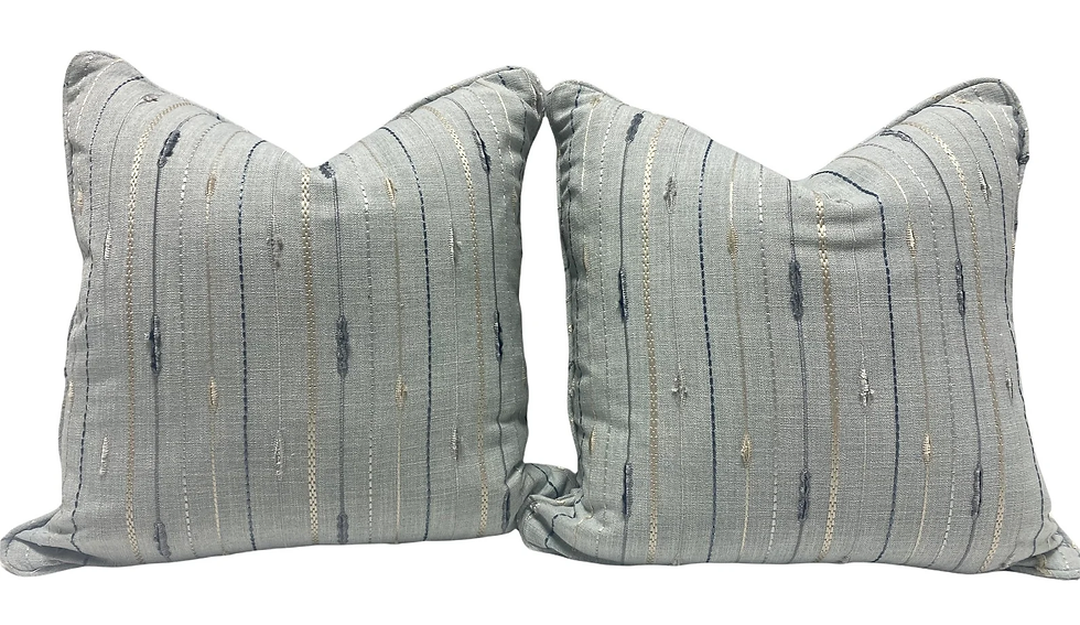 Thumbnail: Aqua Pacesetter Pillow Cover - Self Welt